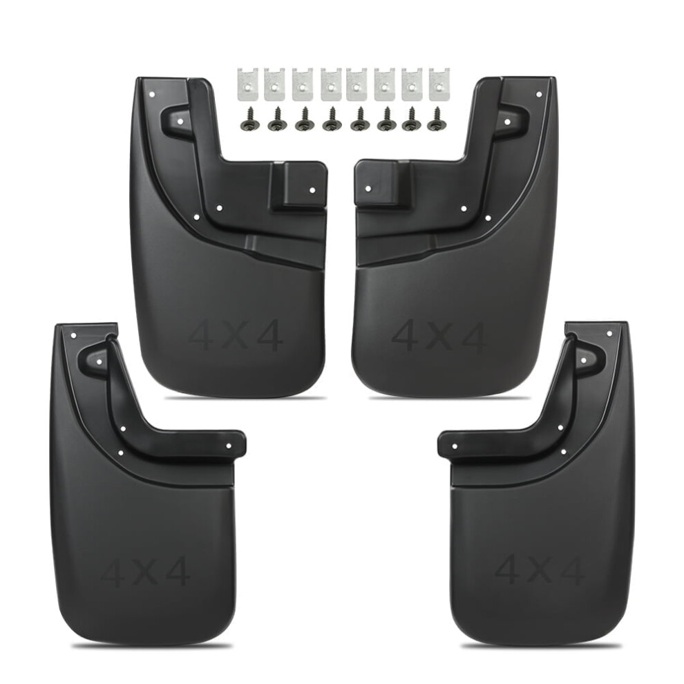 Rear Front Mudguards Splash Mud Flaps Mudflaps Fit For Toyota Tacoma 2005-2015 Black 9028731413464