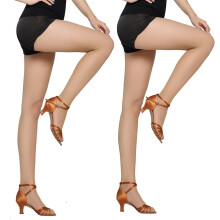 Fishnet Tights, 2 Pairs, Women's, Mesh, Latin, Non-Slip, Pantyhose, Skin Colour
