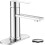 Black Bathroom Faucet Single Hole Single Handle with Pop-up 1