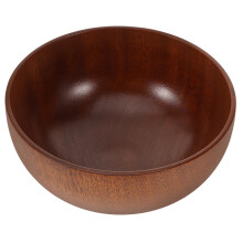 FRCOLOR Wooden Bowl Natural Wooden Food Serving Bowl Fruit Storage Bowl Snack Bowl
