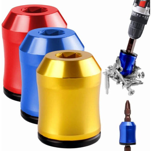 Universal Magnetic Screw Ring, Removable Magnetizer for Hex Screwdriver and Power Bits