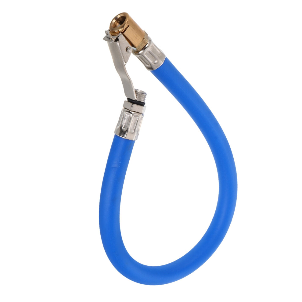 Fast Tire Air Hose With Self-Locking Inflator Chuck Tire Pressure Gauge Hose Car Tire Gauge Hose Air Hose Attachments Soft Tire Valve Hose Blue 9557311885686