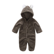 Clearance Baby Onesies Newborn Baby Long Sleeve Animal Style Thick Warm Climbing Romper Jumpsuit Newborn Clothes (Brown,6-9 Months)