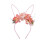 Easter Rabbit Ear Headband with Artificial Flowers 2