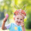 Easter Rabbit Ear Headband with Artificial Flowers 6