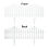 KCT KCT 2 Pack -  Interlocking Flexible White Picket Fence Garden Borders - 16 Pieces Total 7