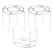 3pcs Inverted Cooling Rack Bread Baking Tools Stainless Steel Cooking Rack Cake Cooling Holder Cookie Drying Rack Oven Pan Baking Tool Silver