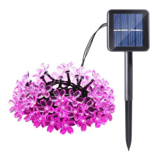 22.96ft Solar String Lights – 50 LED Waterproof Fairy Lights for Indoor/Outdoor, Garden, Christmas (Pink)-1 Pack
