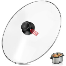 Oval Glass Crock Pot Lid 6 Quart Replacement