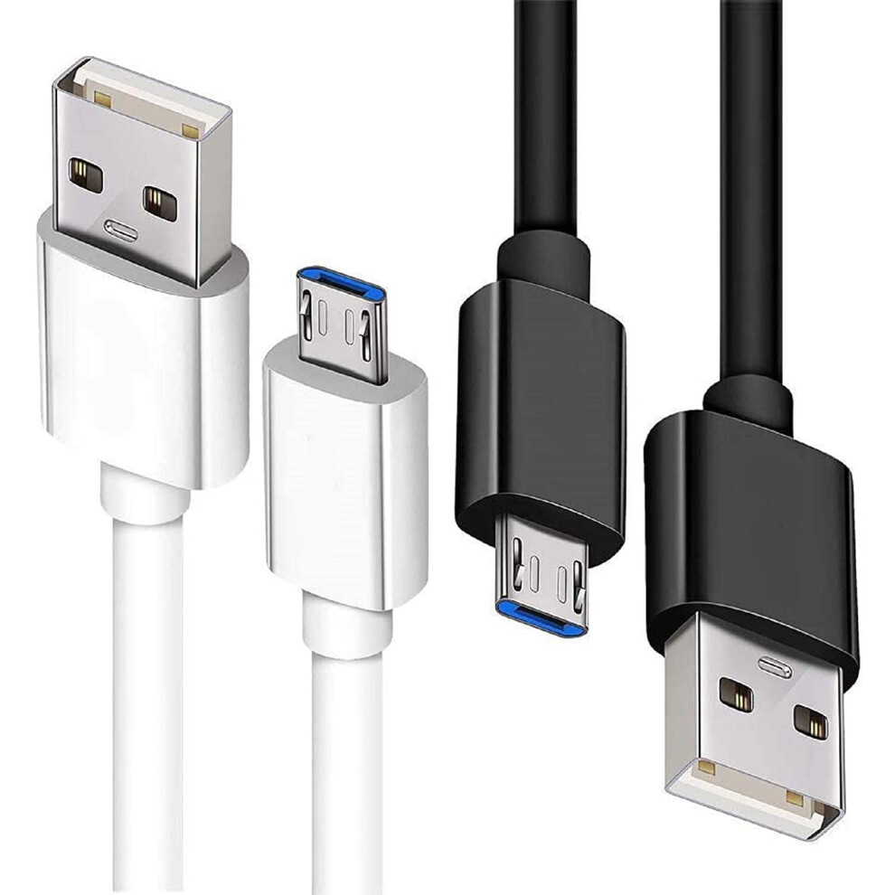 Limei 1Ft Fast Charge Usb To Micro Usb Cable, Compatible With Samsung Galaxy S7/S6 Edge, Tablet, 1 Pack White/Black 9557311389788