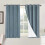 Linen Look Blackout Curtains 100"W x 84"L 1