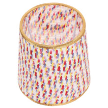 KALLORY 1 abat-jour tissé multicolore de petite taille (14 x 14 x 11 cm) pour la famille, les amis et les collègues. Résistant à l'usure et