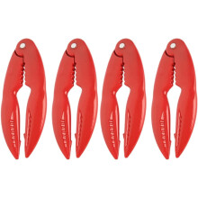 4pcs Red-Legged Seafood Crackers & Shellers – Prawn, Crab, Crawfish, Walnut Opener Tools – Compatible with Kitchen Use