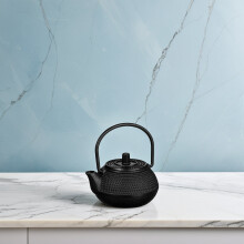 Mini bouilloire noire en fonte (1 pièce)