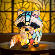 Lampka nocna 3D w kształcie szopa z żywicy, kolorowa lampa stołowa w stylu retro, idealny prezent dla rodziny i przyjaciół