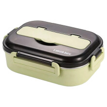 Boîte à lunch Bento isotherme en acier inoxydable pour étudiants avec ensemble complet de couverts