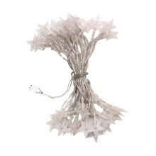 Guirlande lumineuse étoiles, guirlande lumineuse féérique USB blanc chaud pour décoration intérieure et extérieure, 20 LED étanches pour