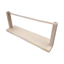 Wood Ribbon Organizer Tabletop Vintage Rotatable Practical Stand Wire Spool Rack