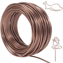 Aluminum Craft Wire 3mm Brown 66 Feet