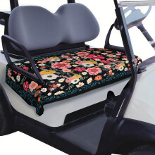 Housse de siège de voiturette de golf ajustée Snug Fit 51" x 31", couverture éponge en microfibre sécurisée pour sièges de banquette EZGO, Club