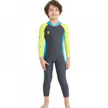 One-Piece Long Sleeves Kids Diving Suit Children Full Body Wetsuit Keep Warm Uv Protection Swimwear For Surfing Snorkeling Swim
