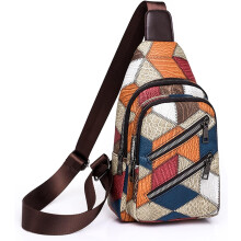 Umhängetasche für Damen, Brusttasche, Gürteltasche aus Leder, Crossbody-Tasche, modischer Rucksack für Damen