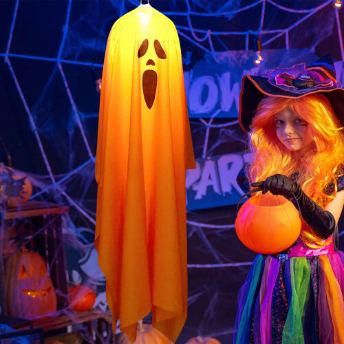 Φωτάκια για το Halloween, Διακοσμήσεις για φαντάσματα Halloween, Κρεμαστά φαντάσματα
