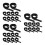60Pièces Bande Élastique Réglable Pour Boîte De Moxibustion Noir 9