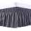 Rundum-Bettrock, Dunkelgrau, Einzel-/Doppelbett, 45,7 cm Fallhöhe 1