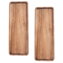 2 plateaux rectangulaires de restauration 28,00 x 10,50 x 2,00 cm