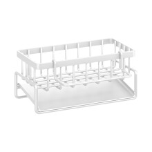 Égouttoir de cuisine 23 x 10,7 x 9,4 cm, organisateur de rangement à poser sur le plan de travail près de l'évier pour éponge et torchon, en