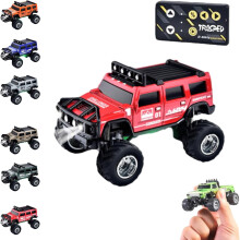 Mini-RC-Offroad-Truck im Maßstab 1:64 mit LED-Beleuchtung und Doppelsteuerung – Ultimatives Abenteuerspielzeug für drinnen und draußen