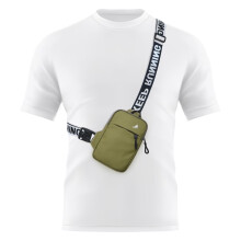 Mini crossbody sling bag náprsná taška s dvojitým vreckom, vodeodolná ľadvinka, držiak na telefón na behanie, pre mužov a ženy, pre