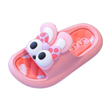 Girls Boys Slippers Summer Fashion Cartoon Open Toe Non-Slip Soft Sole Flip Flops Slip On Water Shoes Infant Comfort Shower Slipper,Pink,4.5-5 Years