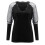 YOUSNH Γυναικείο Νέο Λεπτό Ελαστικό Μπλούζα με V-Neck και Στάμπα, Δαντέλα, Σέξι, 6