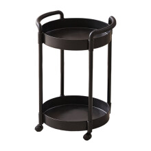Small Wheeled Side Table – Mobile Storage Cart, Bedside & Coffee Table, Plastic, Compact & Easy to Move