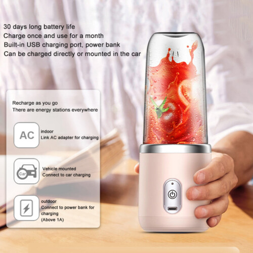 Bærbar 200W blender med 400ml rejsekop 2