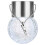 Solar Crackle Glass Rattan Pendant Light 1pc 1