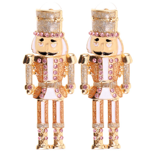 Christmas earrings women nutcracker 1 pair
