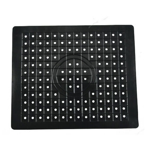 Tapis d'évier, Protection d'évier de cuisine, Tapis d'évier de cuisine, Rectangle noir