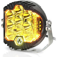 Φως LED εκτός δρόμου Amber 7 ιντσών 90W 8000LM αδιάβροχο
