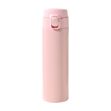Bouteille d'eau réutilisable de 450 ml en acier inoxydable avec poignée et couvercle anti-vibrations – Isotherme, portable, élégante,