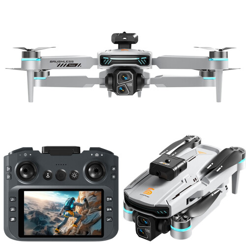 Drone χωρίς ψήκτρες με τηλεχειριστήριο οθόνης 4,3 ιντσών - κάμερα ESC 1080P, αποφυγή