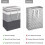 Cesta de ropa impermeable independiente de 75 litros 2