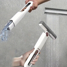 Mini Mop with Hand-Free Washing System, Super Absorbent Sponge Head, Portable for Bathroom/Car/Window/Glass – Back to School