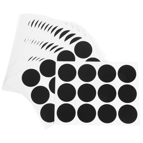 Spice Jar Labels Black 240 Pcs