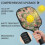 Σετ κουπιών Pickleball με κουπιά από fiberglass σε σχέδια λουλουδιών, 2 μπάλες και τσάντα – 4
