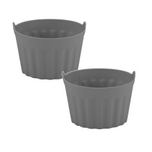 Moules à œufs en silicone pour friteuse à air (lot de 4/3/2), réutilisables et antiadhésifs, compatibles avec les friteuses à air, pour œufs,
