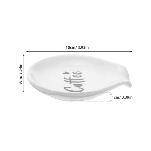 Ceramic Mini Spoon Rest, Holder for Coffee & Tea Spoons, Stirrers 1