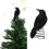 Kraai Mini Boomtopper Zwart Gotisch Ornament 2